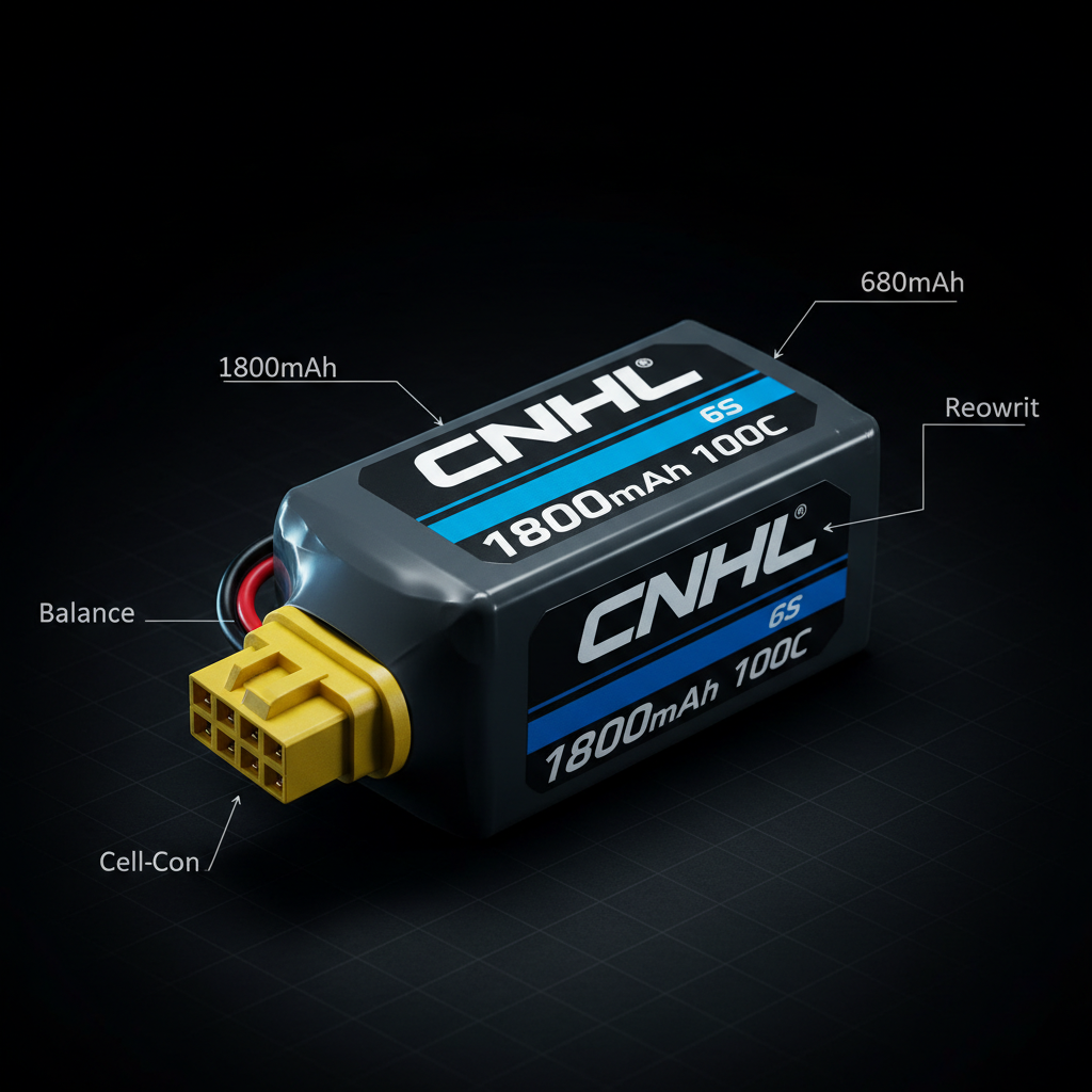 CNHL 1800mAh 6S 100C LiPo Battery