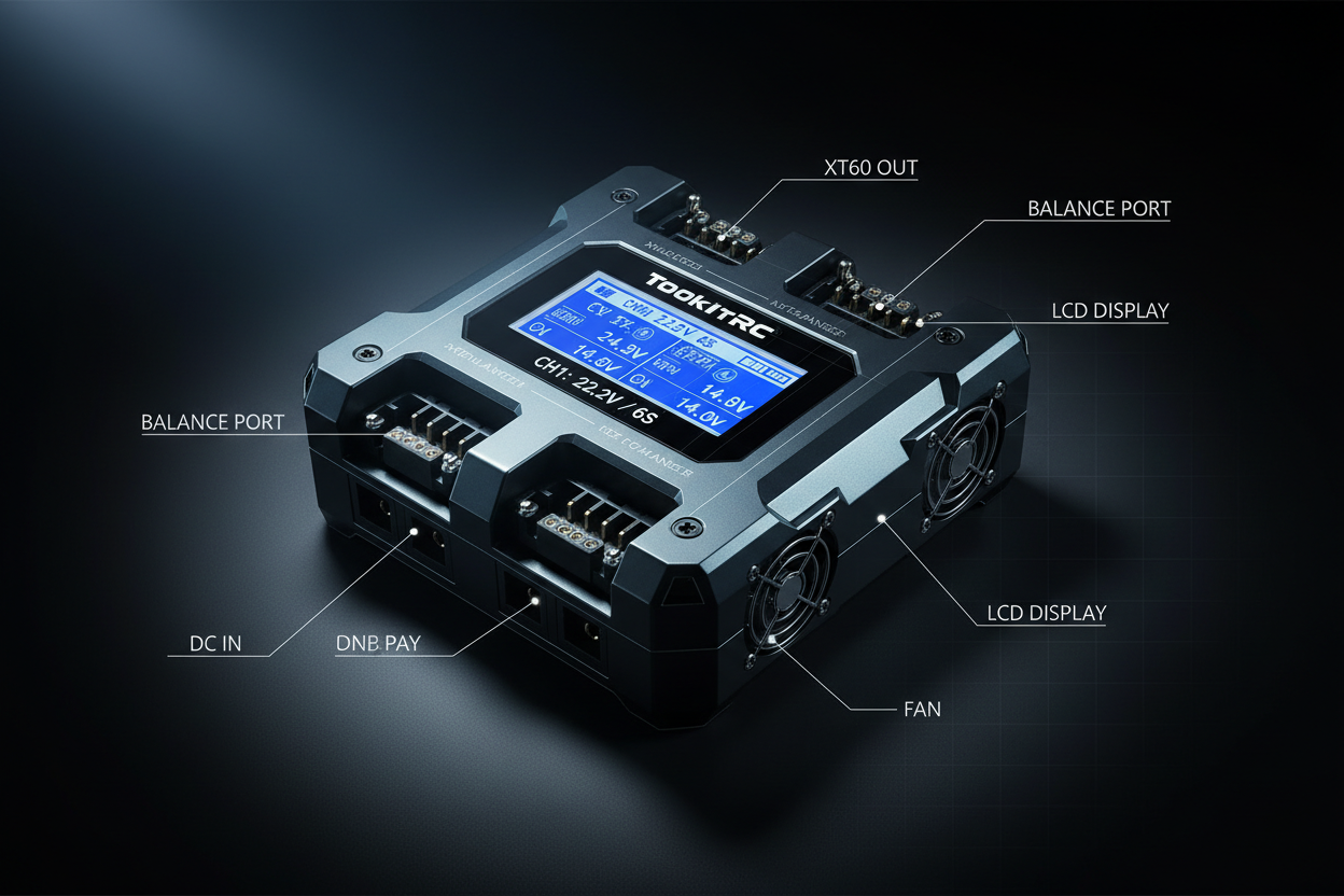 Field Battery Charger Dual 6S