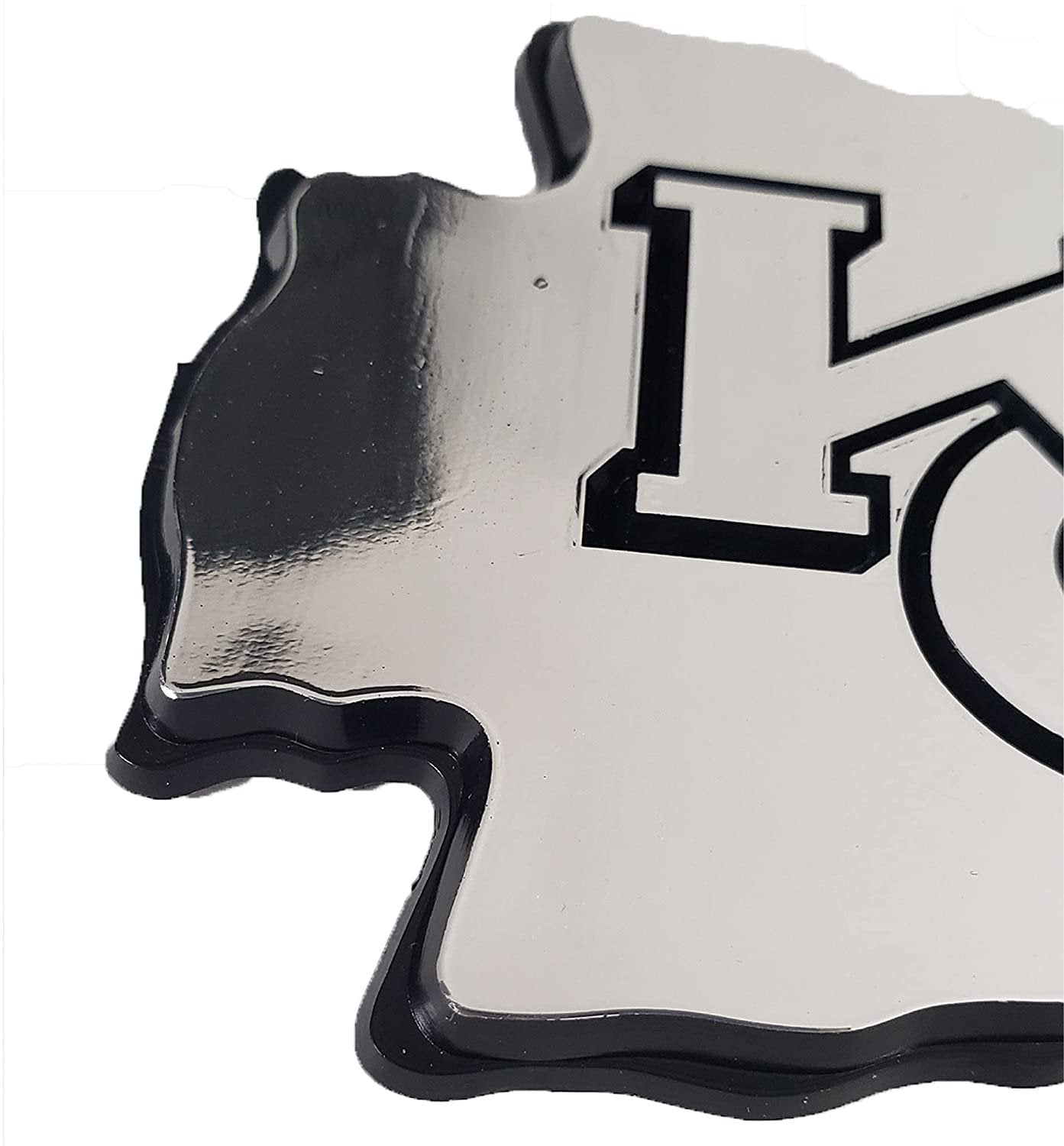 Winnipeg Jets Molded Plastic Auto Emblem, Silver Chrome Color, Raised, Adhesive Tape Backing